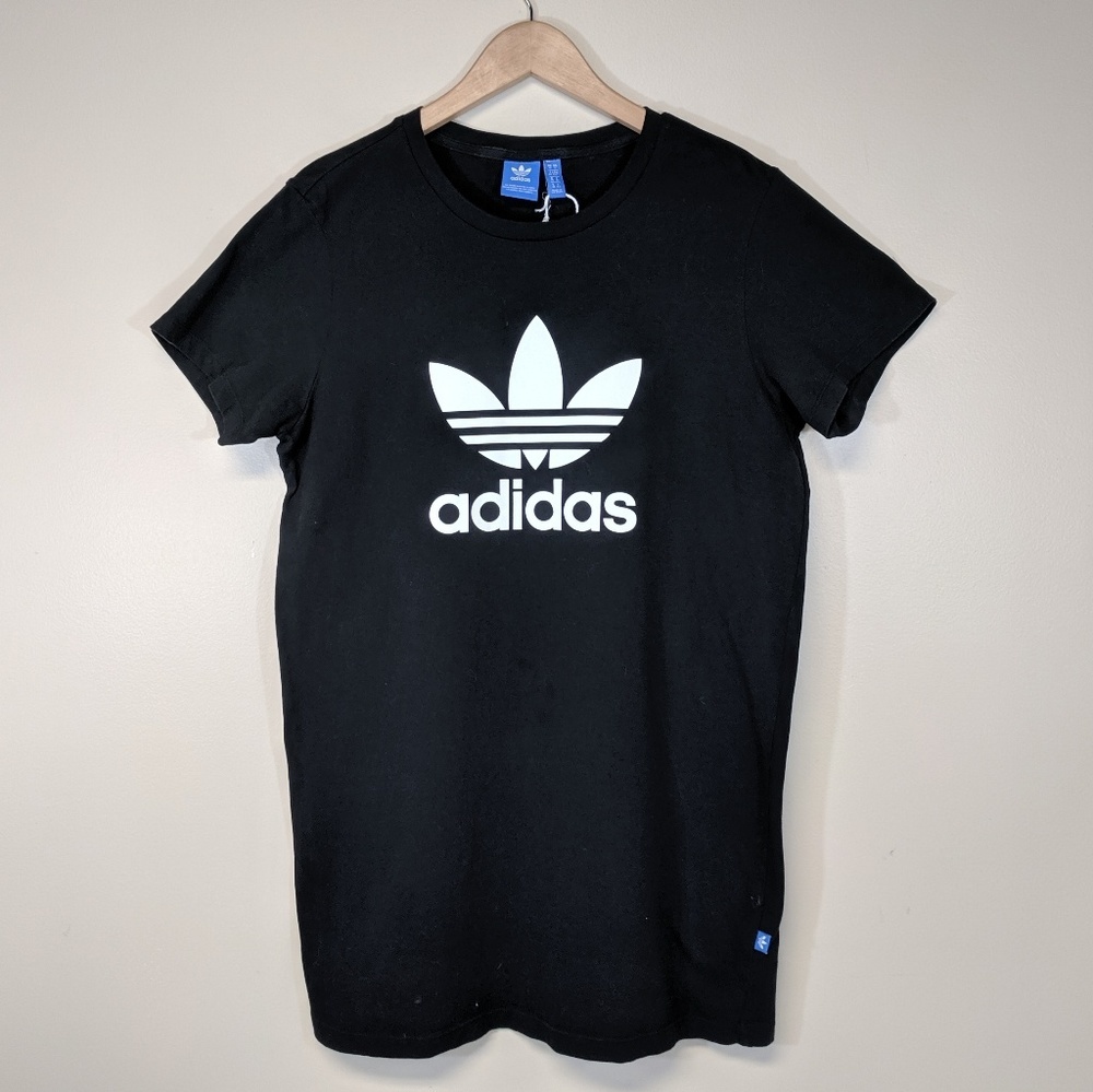 Vintage Adidas Long Logo T-Shirt/Dress